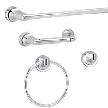 Назад · chrome bathroom accessory sets. Infinity Bathroom Set 4 Pieces Chrome 02 D8450 Rona