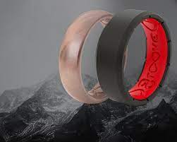 Groove Silicone Wedding Rings Change The Game With Their Breathable Patent Pending Air Grooves Two Part Des Silicone Wedding Band Silicone Wedding Rings Rings