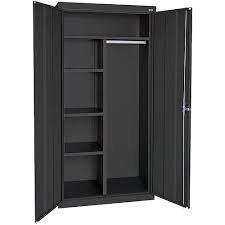 Elite Series Combination Cabinet With Adjustable Shelves 36 W X 24 D X 72 H Black Walmart Com Lemari Pakaian Lemari Lemari Pakaian Minimalis