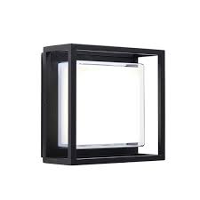 Outdoor wall lights are a great addition to your home as they help illuminate both your front and is it for decorative purposes, or do you want a robust security light that illuminates your backyard? Frame Square Led Outdoor Wall Light Black 4000k Endon Arches Lighting Centre Belfast