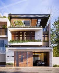 2912 Exterior House Scene Sketchup Model By Than Nguyen Free Download Sketchup 3d Model Free Download In 2020 House Design Cool House Designs 3 Storey House Design