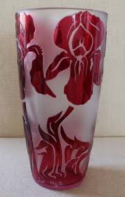 Val St Lambert Vase Angelique Jacqueline Simon Annees 70