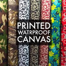 Printed Canvas Fabric Waterproof Outdoor 60 Wide 600 Denier By The Yard Diy Outdoor Cushions Canvas Fabric Patio Furniture Cushions