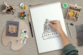 Download Free Art Equipments Mockups Psd PSD Mockup Templates