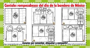 Si quieres más imágenes sobre la bandera de méxico, busca en las categorías al lado izquierdo de la página. Geniales Rompecabezas Del Dia De La Bandera De Mexico Educacion Primaria
