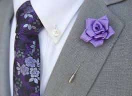 All of our products are made with real wood. Rose Lapel Pin Purple Floral Tie Matching Pocket Square Etsy