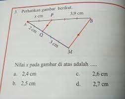 Check spelling or type a new query. Nilai X Pada Gambar Diatas Adalah Brainly Co Id