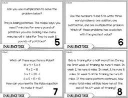 Multiplication Word Problem Solving Task Cards For Third Grade Math Set 1 Of 3 Word Problems Multiplication Word Problems Third Grade Math
