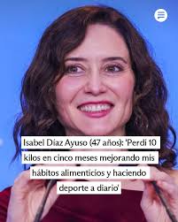 La Presidenta de la Comunidad de Madrid es una fiel defensora del deporte y  la alimentación sana como hábitos imprescindibles en nuestro día a día.