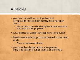 A base is then added to convert alkaloids to basic forms that are extracted with organic solvent (if the extraction was performed with alcohol, it is removed first, and the remainder is. Course Medicinal Plants Muhammad Qasim Hayat Alkaloids Group