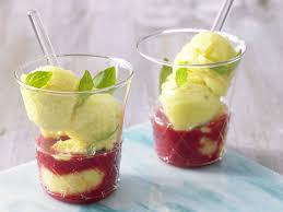 Mango Sorbet Rezept Mango Sorbet Rezepte Himbeersauce