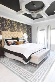 Black And Gold Bedroom Wall Decor Black White Gold Master Bedroom Reveal Monica Wants It Master Bedroom Accents Unique Master Bedroom Master Bedroom Accent Wall Ideas