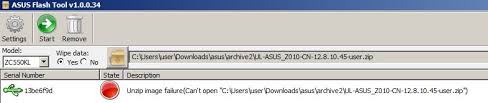Artikel ini membahas tentang cara flashing asus z007 via cmd dan cara mengatasi masalah bootloop, stuck logo, lemot/lelet, memory penuh, sayangnya aplikasi berhenti, restart restart sendiri dan masalah software lainya yaitu pada saat di nyalakan hanya berhenti logo asus saja dll seperti disebutkan diatas dan tidak bisa masuk ke menu home, sudah anda lakukan hard reset. Unzip Image Failure Asus Zenfone C Belajar
