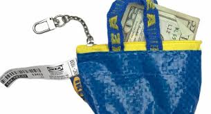 Ikea Mini Shopper Bag Charm Key Charm Keychain Shopper Bag Coin Bag Bag Charm