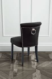 Positano Matstol Med Back Ring Svart Sammet In 2020 Dining Chairs Velvet Dining Chairs Lounge Armchair