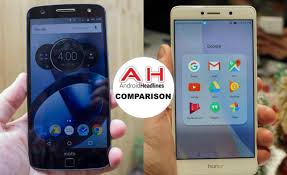 Phone Comparisons Moto Z Force Vs Honor 6x