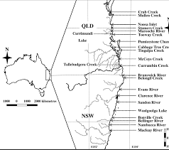 Victoria, new south wales, and queensland. Map Of East Coast Of Australia Showing The 23 Sites Sampled For A Download Scientific Diagram