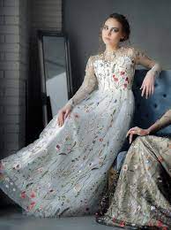 Flower Wedding Dress Wedding Dress With Flowers White Flowered Etsy Wedding Dresses With Flowers Embroidered Wedding Dress Fairy Wedding Dress