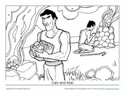 Cain and abel bible story color icon. Cain And Abel Coloring Page Children S Bible Activities Sunday School Activities For Kids