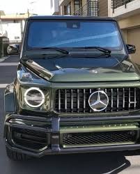 An All New 2019 Mercedes G63 Amg Spec D In Green With Black Wheels Vide Mercedes G63 G63 Amg Mercedes G Wagon