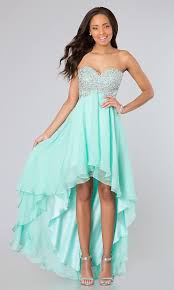 High Low Mint Green Chiffon Homecoming Dress Sweetheart Strapless 4 Colors Available Chiffon Prom Dress High Low Prom Dresses Cute Prom Dresses