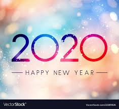 Colorful Shiny Happy New Year 2020 Greeting Card Vector Image On Vectorstock Happy New Year Images Happy New Year Gif Happy New Year Greetings