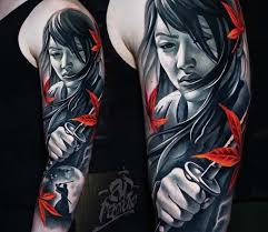 And these pictures shown below are the best example for samurai tattoo ideas. Samurai Girl Tattoo By A D Pancho Post 22834 Geisha Tattoo Design Geisha Tattoo Japanese Geisha Tattoo