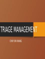 Looking forward, we estimate it to trade at. Triage Management Pptx Triage Management Chin Yun Khiang Outline Of Presentation U2022 Learning Objectives U2022 Introduction U2022 Aim Of Triage Management Course Hero