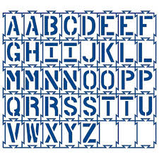Fonts from arial to script. Interlocking Alphabet Stencils Stop Painting Com