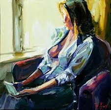 Jurij Frey Sitzende Frau Am Fenster Sitzende Frau Kunstproduktion Menschen Kunst