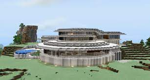 I was trying to build an underground mansion. Do You Guys Like This It S A Modern Futuristic House Minecraft