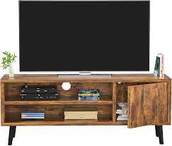 Check spelling or type a new query. Amazon Com Homfio Tv Stand For Tv 2 Tier Tv Console Stand Storage Entertainment Center And Cabinet Industrial Style Tv Console For Tvs Up To 50 Gaming Consoles Mid Century Wood Tv Stand For