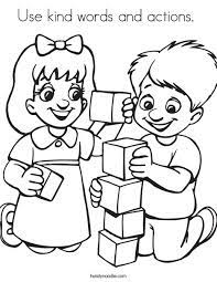 Whitepages is a residential phone book you can use to look up individuals. Use Kind Words And Actions Coloring Page Twisty Noodle
