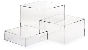Indoor Shopping Display Ideas For Each Vendor Display Risers Acrylic Display Clear Acrylic