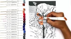 Supercoloring.com is a super fun for all ages: Epic Captain America Red Skull Coloring Pages Youtube