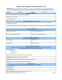 The formal lesson plan template is great for special education teachers. C5lesson Plan Template For Observation 2014