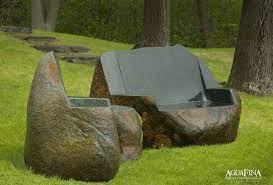Seating For The Garden Eclectic Outdoor Decor Contemporary Garden Stone Bench