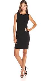 Calvin Klein Women S Scuba Crepe Starburst Sheath Dress Black 8 Calvin Klein Women S Dres Sleeveless Sheath Dress Calvin Klein Women Work Dresses For Women