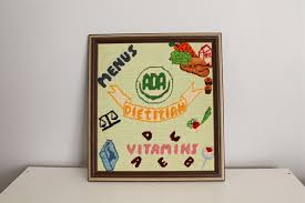 Vintage Dietitian Gift Dietitian Cross Stitch Dietitian Etsy Vintage Nautical Decor Cross Stitch Vintage