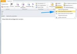 Op mijn laptop ging dat via de bovenstaande stappen. Mail In Outlook Call Back