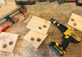 Homemade wood clamps, simple shop made bar clamps, no hardware needed. Mitered Edge Wood Joint With Homemade 90 Degree Clamps Sawdust Girl