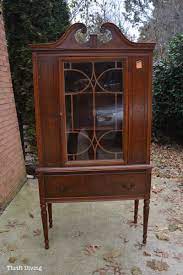Here's a quick run down of the steps involved in painting with high gloss. Before After My Painted China Cabinet Makeover