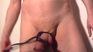 Kudoslong ties black rope around his cock and balls watch online