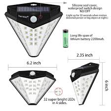 Shop the top 25 most popular 1 at the best prices! 32 Led Solar Lights Motion Sensor Outdoor Security Deck Yard Patio Lamp 4 Sides Landscape Walkway Lights Outdoor Yard Lights