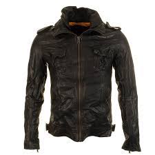 Superdry Ryan Leather Jacket Darkest Brown Designer Clothes For Men Leather Jacket Superdry Jackets