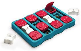 Quick view nina ottosson casino treat dog toy multi coloured. Nina Ottosson Dog Brick Treat Dispensing Brain And Exercise Game For Dogs One Size Amazon Co Uk Pet Supplies Toys For Bored Dogs Dog Puzzle Toys Bored Dog
