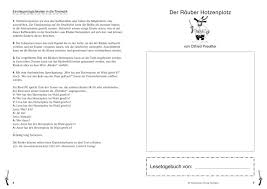 Dann gehen sie in die 5. Otfried Preussler Der Rauber Hotzenplotz Kommentar Und Kopiervorlagen Fur Den Unterricht Klasse 3 Bis Klasse 4 Bauch Bjorn 9783522179362 Amazon Com Books