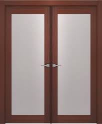 The modern french barn door features a flush glazed door with clear glass and narrow aluminum stiles and rails, creating a minimalist modern look. Contemporary Modern Interior Door 1 9 16 By Us Door More Inc In Double Door Built From Wood And The Texture Is Wenge Be 1 Lite French 2