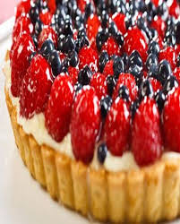Tarte Aux Fruits Et Creme Patissiere Maison Sur Pate Cannelee Pour 6 Personnes Recettes Elle A Table