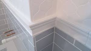 See more ideas about chair rail, home, house design. Complete Bathroom Schluter Systems Products Part 5 Installing Cornice Molding Or Chair Rail Youtube